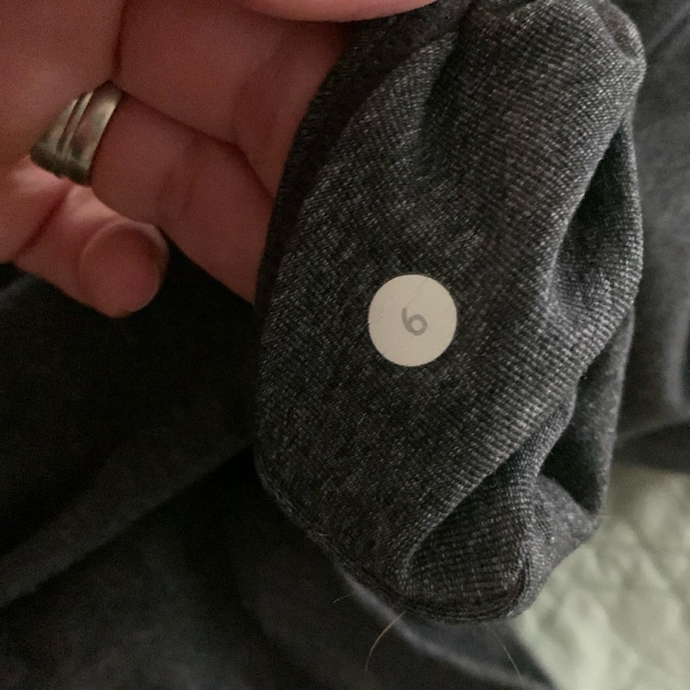 Grey lululemon drawstring leggings